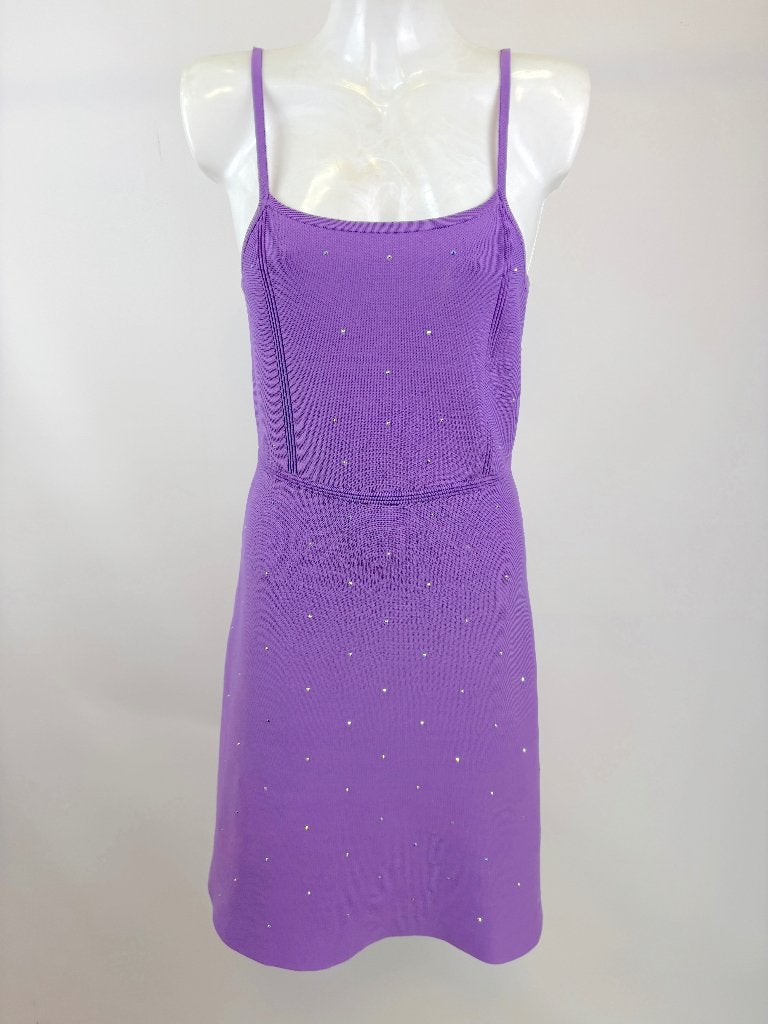 SANDRO Paars lila glitter jurk  Maat 38, Maat 38/40 (M), Paars, Sandro, Nieuw