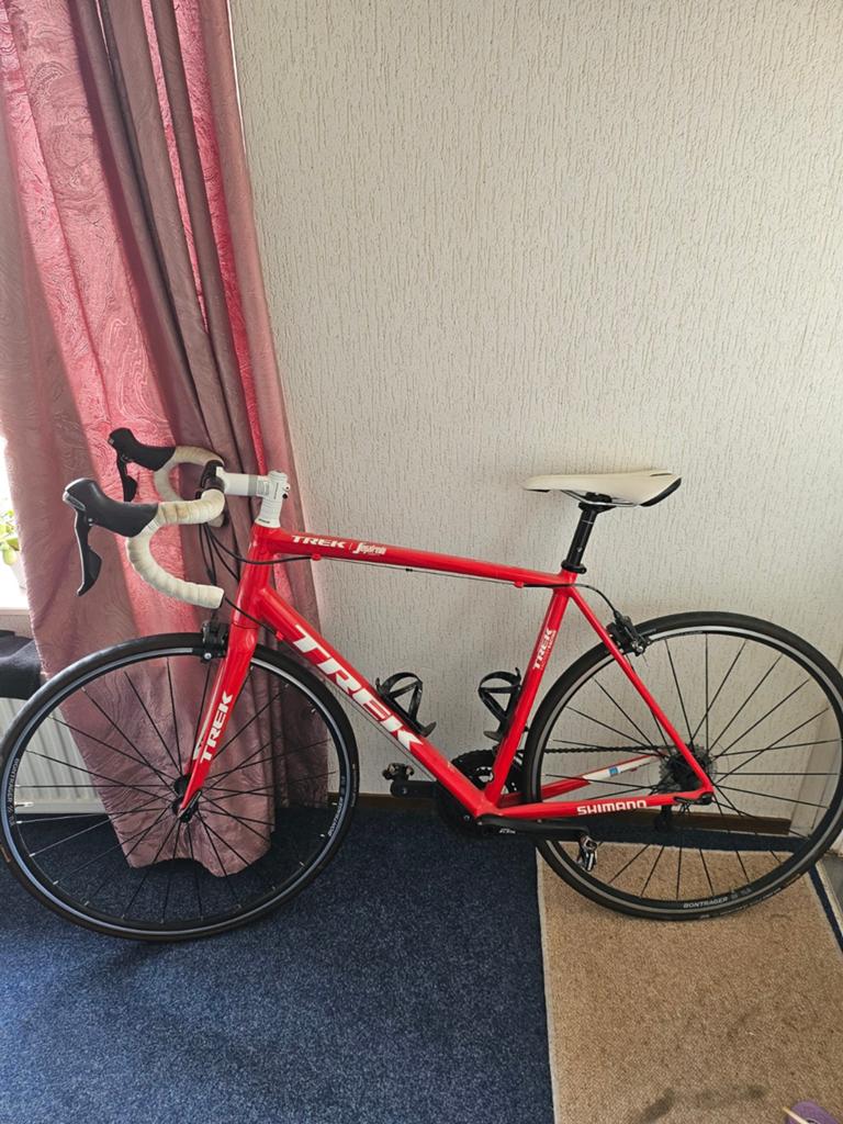 Rode TREK racefiets, Fietsen en Brommers, Fietsen | Racefietsen, Ophalen of Verzenden, Aluminium, Meer dan 20 versnellingen, Overige merken