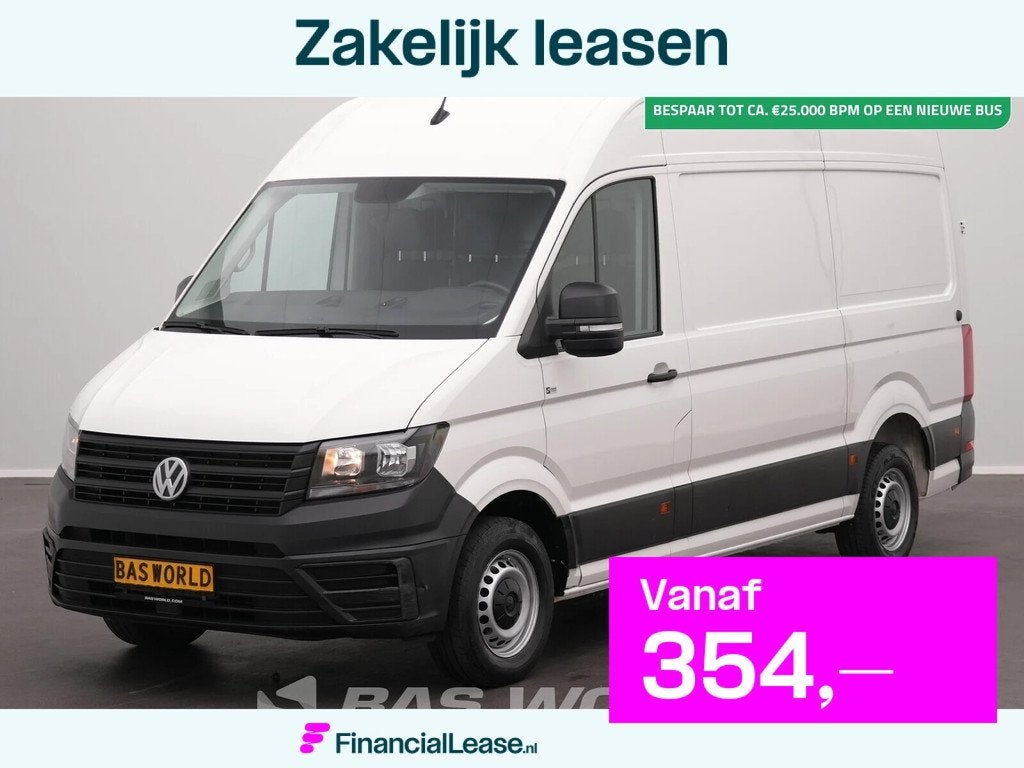 Volkswagen Crafter 140pk L3H3 Airco Camera Scherm L2H2 Airco, Start-stop-systeem, Stof, Gebruikt, Euro 6
