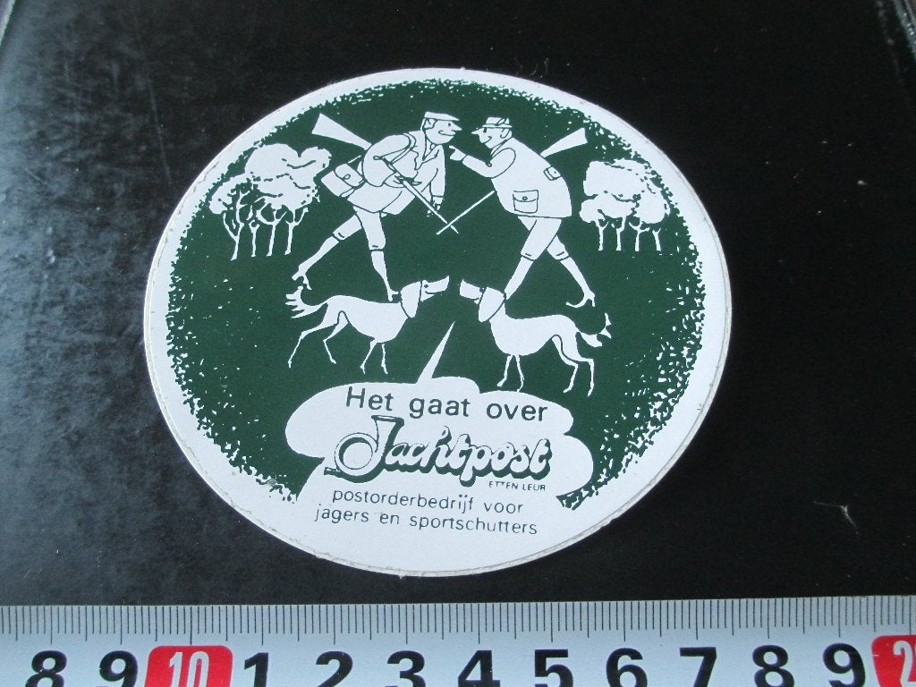 sticker Etten Leur Het gaat over JACHTPOST  LD007, Ophalen, Zo goed als nieuw