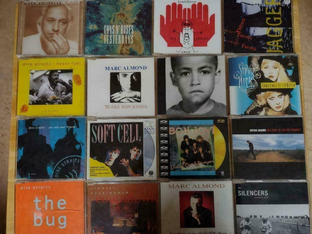 Zeer vele CD singles o.a. Dire Straits, Prince, Springsteen, Ophalen of Verzenden, Zo goed als nieuw, Pop, Single