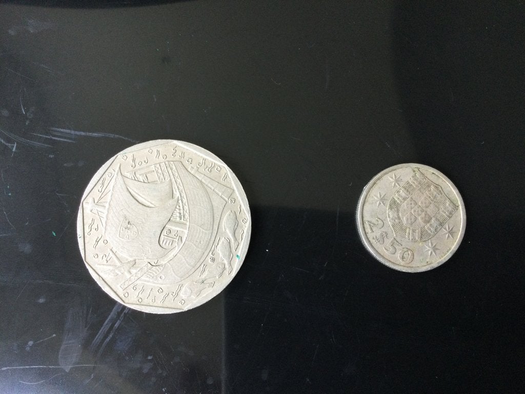 2 oude munten uit Portugal, Ophalen of Verzenden, Overige landen, Losse munt