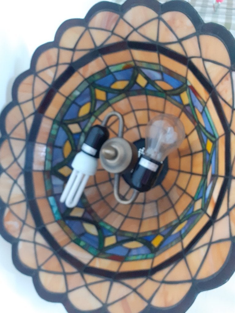 Hanglamp art deco, Ophalen, Art deco, Minder dan 50 cm, Glas