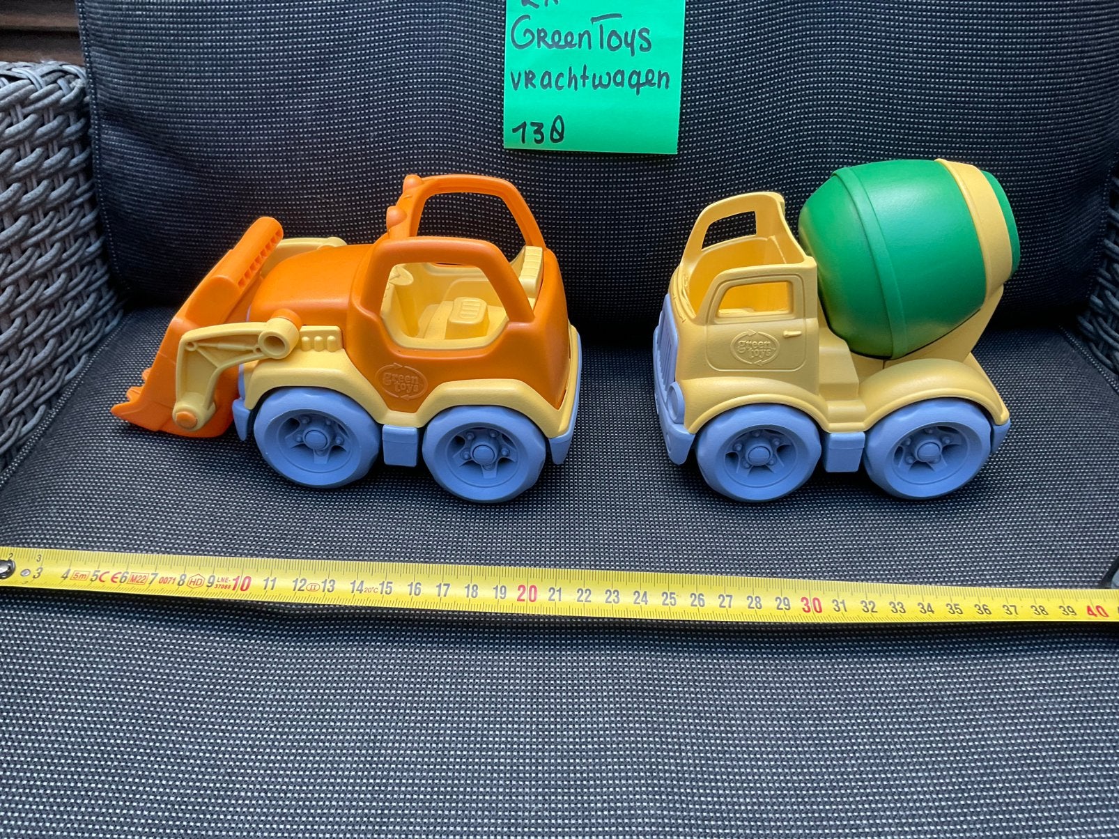 2 nieuwe zgan GREENTOYS VRACHTWAGENS speelgoed wagens, Ophalen, Nieuw