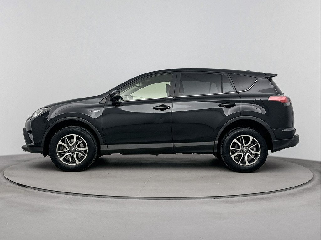 Toyota RAV4 2.5 Hybrid Black Edition (bj 2018, automaat), Auto's, 12 maanden, Stof, Zwart, Bedrijf