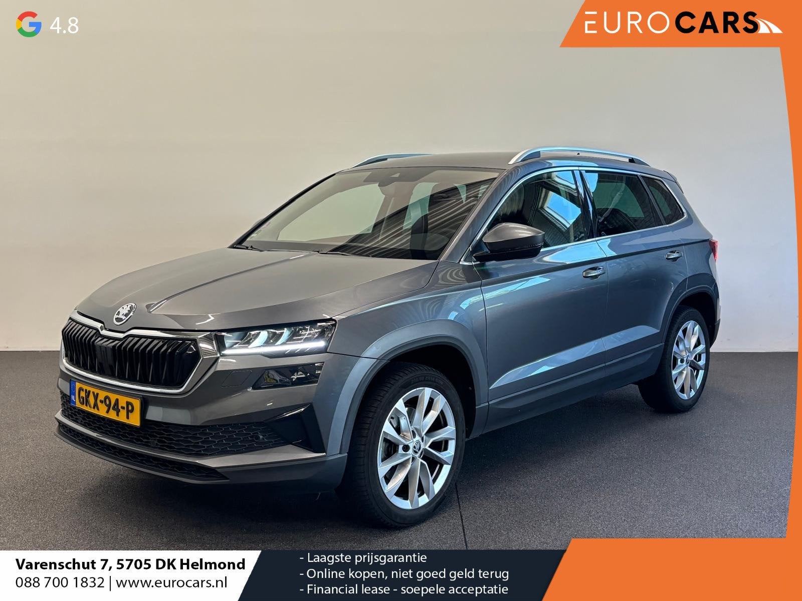 Skoda Karoq 1.5 TSI 150pk DSG Style Navigatie Apple Carplay/, Stof, 4 cilinders, Automatische klimaatregeling, Karoq