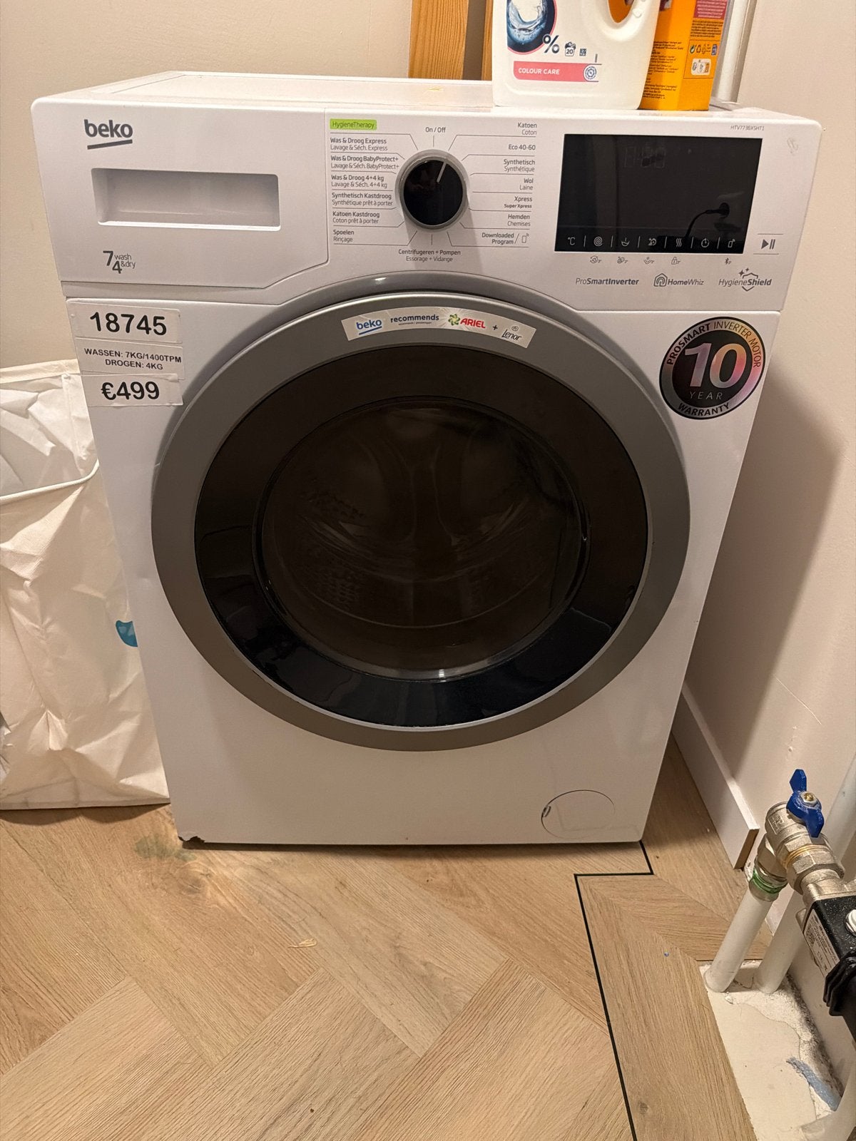 Nieuwe Beko Wasmachine - Wegens verhuizing, Nieuw, Ophalen of Verzenden, Voorlader, 85 tot 90 cm