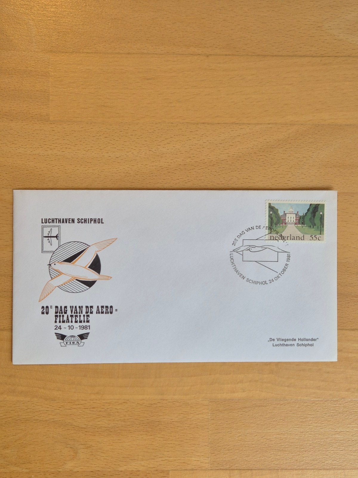 Envelop luchtvaart Schiphol, Ophalen of Verzenden, Envelop