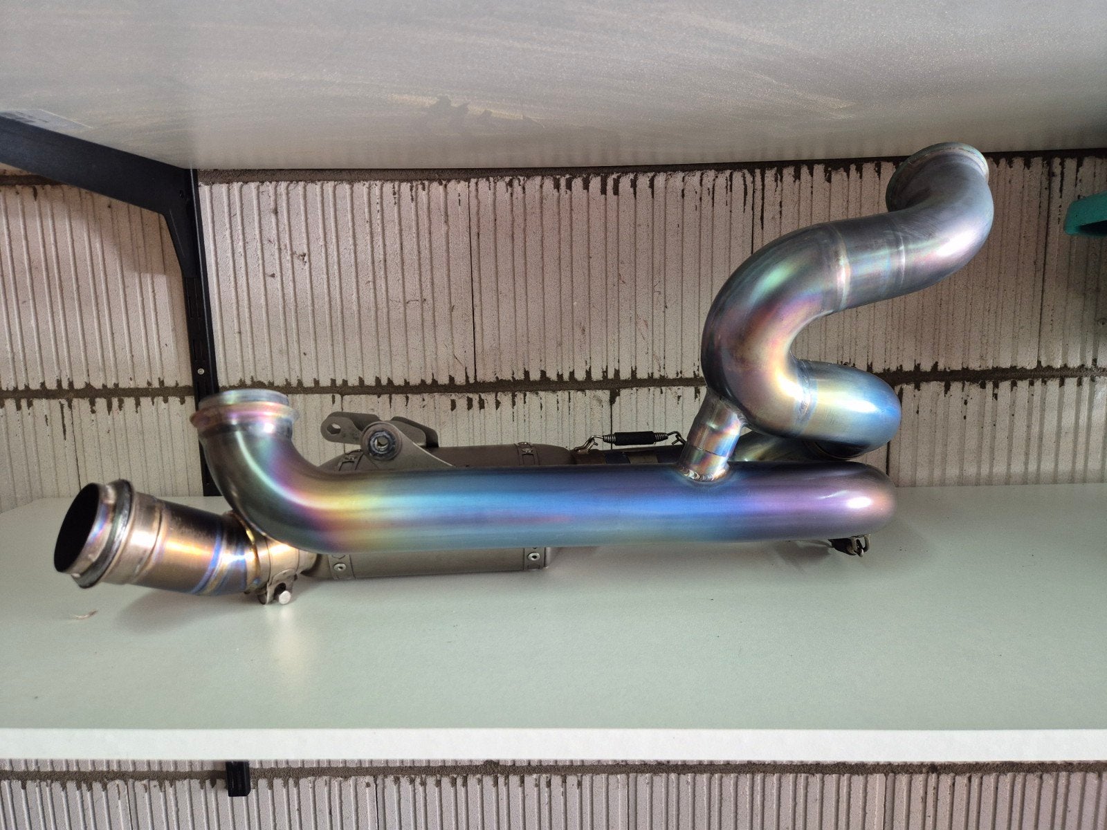 akrapovic titanium+linkpipe ktm superduke 1290/1390, Motoren, Ophalen of Verzenden