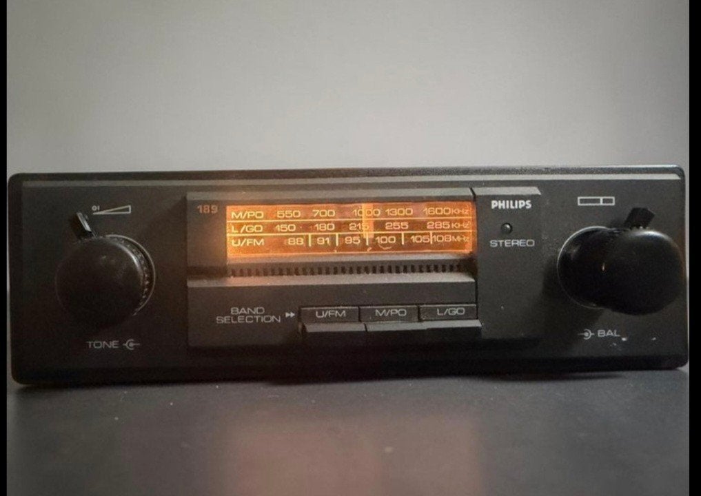 Philips 79DN189/00 Stereo Autoradio - Vintage Klassieker, Auto diversen, Ophalen of Verzenden, Gebruikt