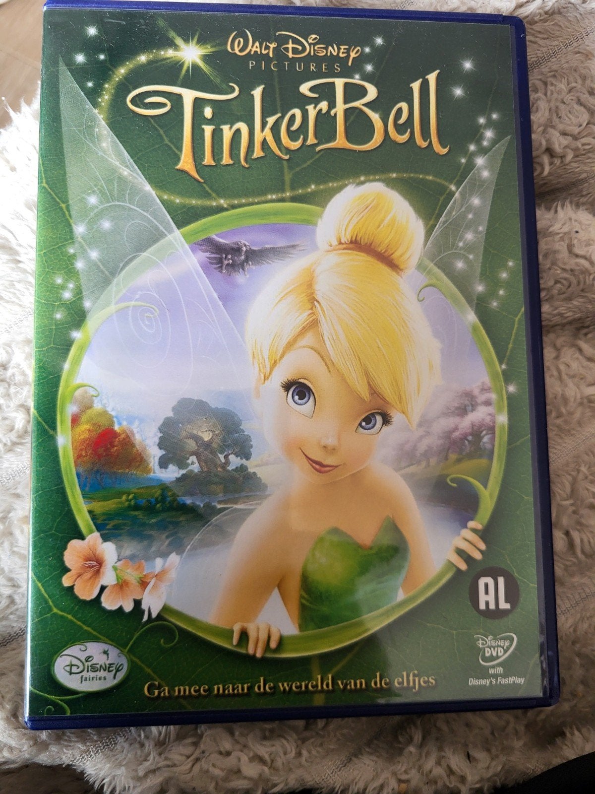 TinkerBell DVD - Ga mee naar de wereld van de elfjes, Gebruikt, Animatie, Alle leeftijden, Nederlands