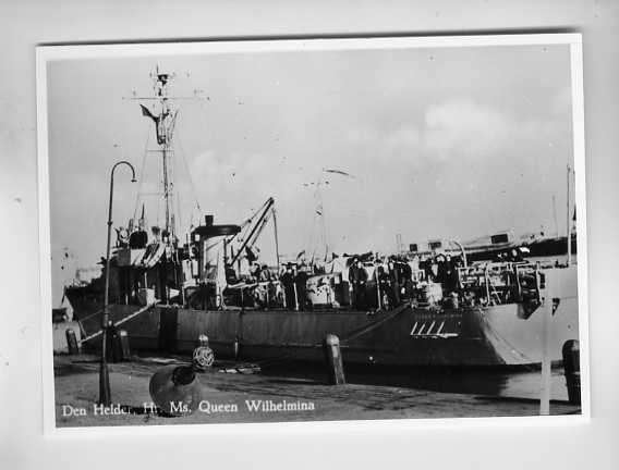 scheepvaart-foto-MARINE-queen wilhelmina, Ophalen of Verzenden, Zo goed als nieuw, Motorboot, Boek of Tijdschrift