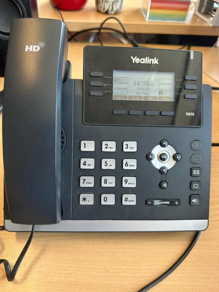 Yealink T41S telefoontoestellen, Ophalen of Verzenden, Gebruikt, 4 handsets of meer