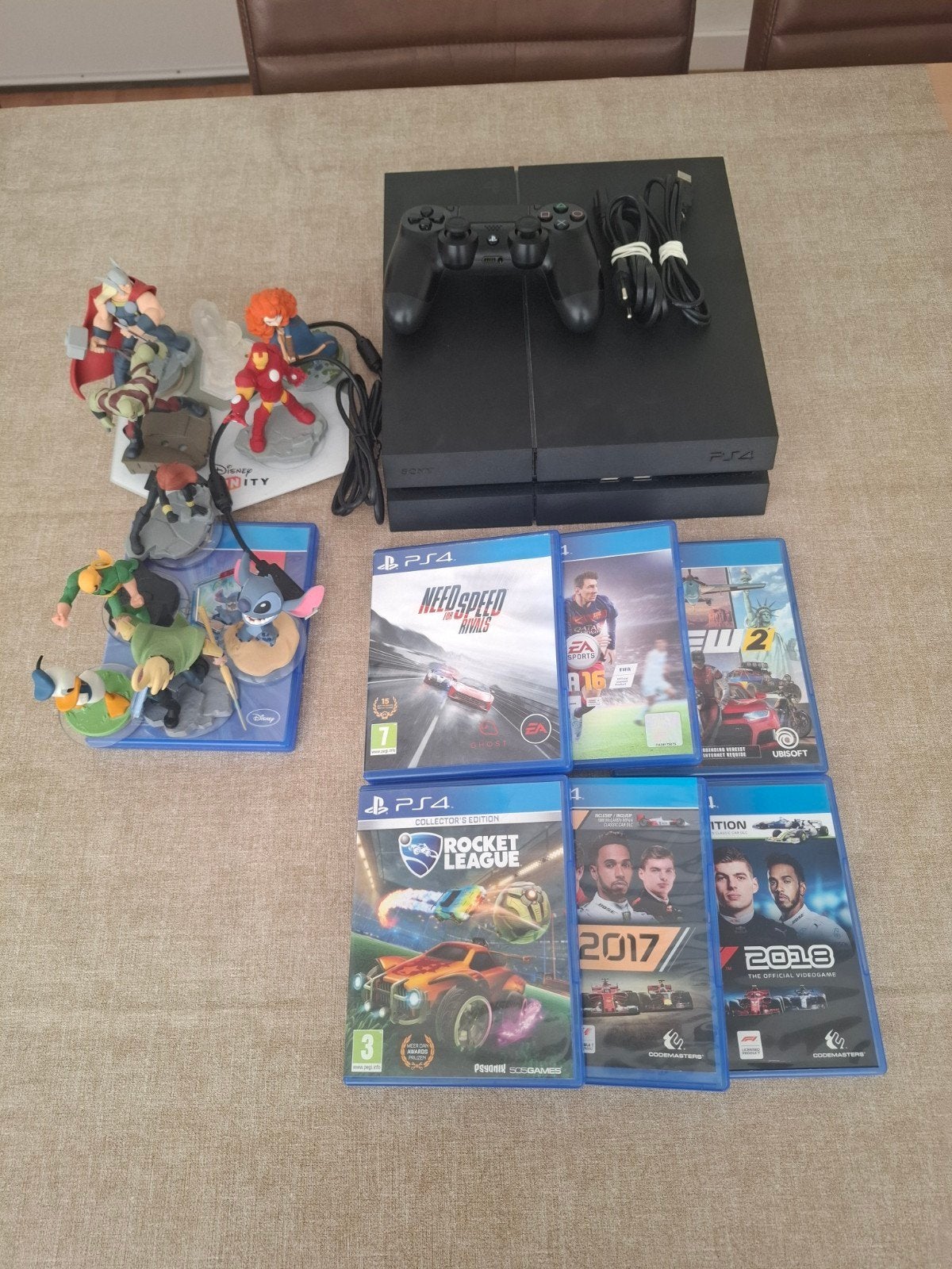 PS4 inc. Controller en Games, Spelcomputers en Games, Spelcomputers | Sony PlayStation 4, Ophalen, Met 1 controller, Original