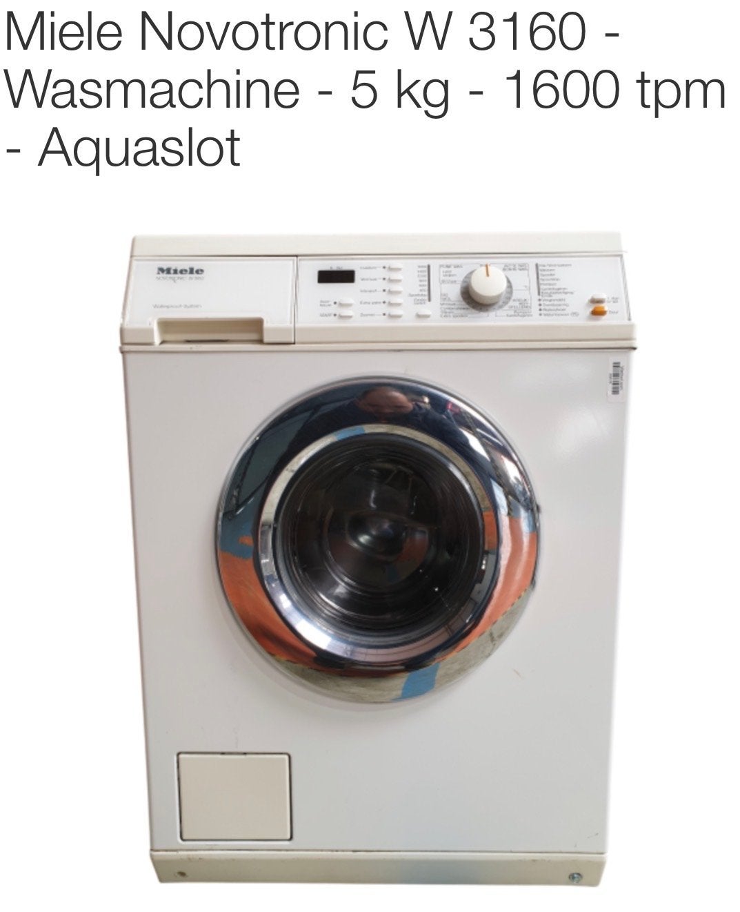 Miele Novotronic W 3160 Wasmachine - 5 kg - 1600 tpm, Ophalen, Gebruikt, 4 tot 6 kg, 1600 toeren of meer