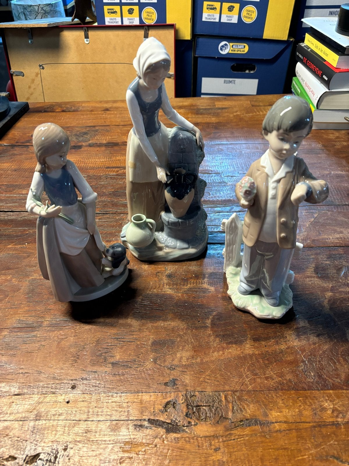 Set van 3 Nao by Lladró porseleinen beeldjes, Ophalen of Verzenden