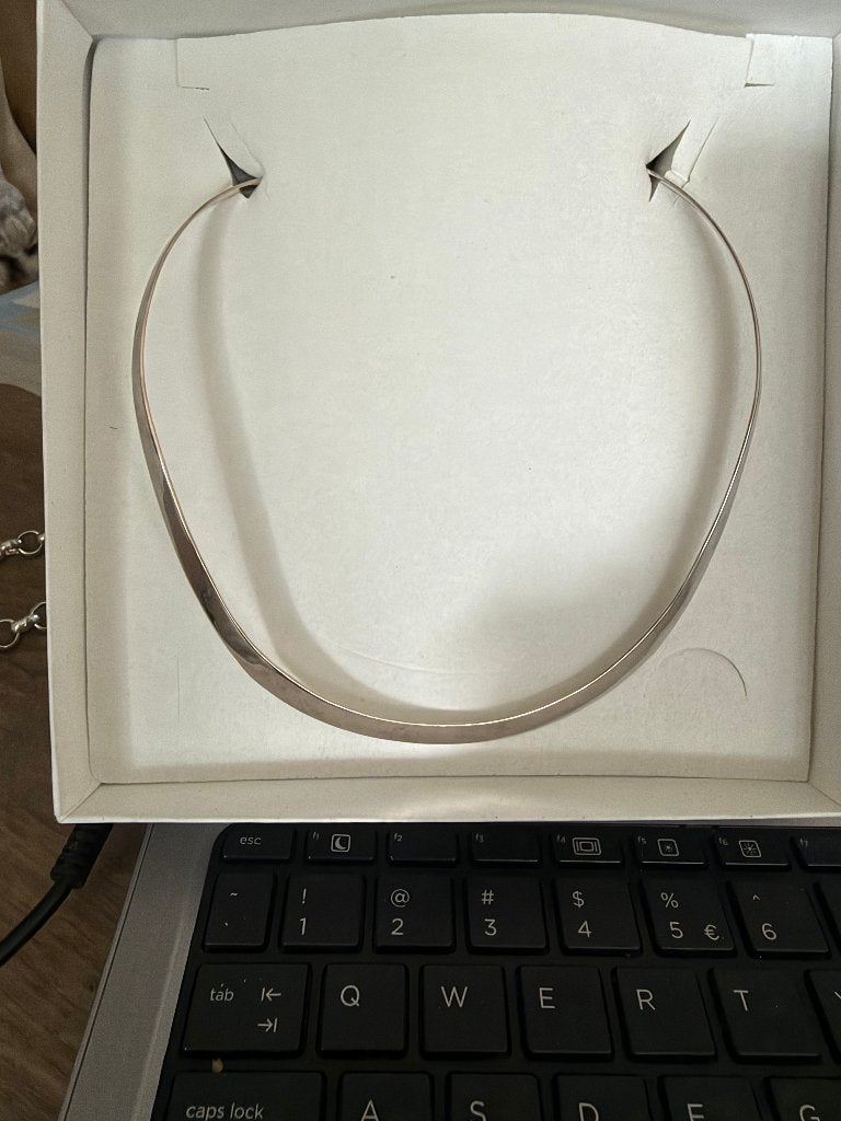 Zilveren Choker, Ophalen of Verzenden, Zo goed als nieuw, Zilver, Zilver