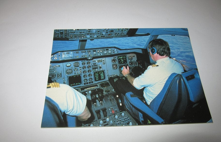 Sabena ansichtkaart The cockpit of an Airbus A310-300, Verzenden, Nieuw, Kaart, Foto of Prent