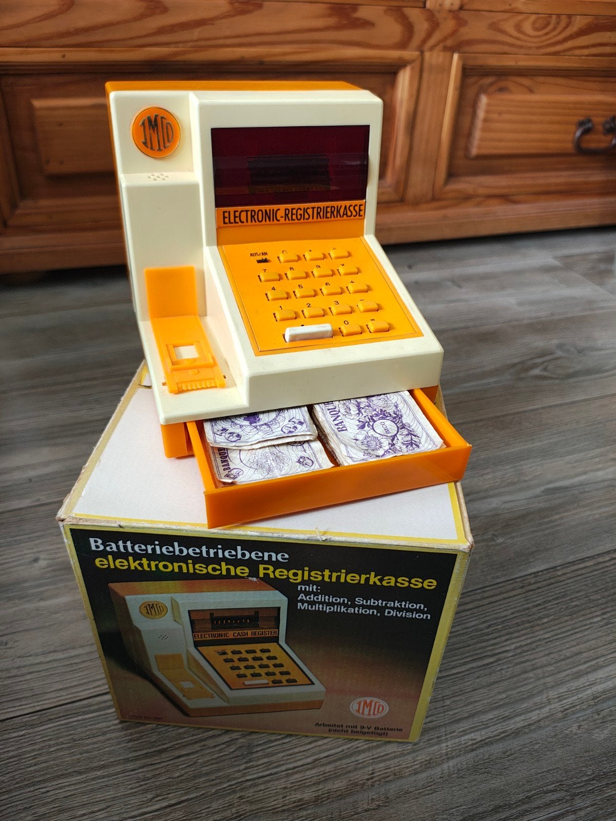 Vintage Elektronische Kassa Jaren '70/'80 - Speelgoed, Ophalen of Verzenden, Gebruikt