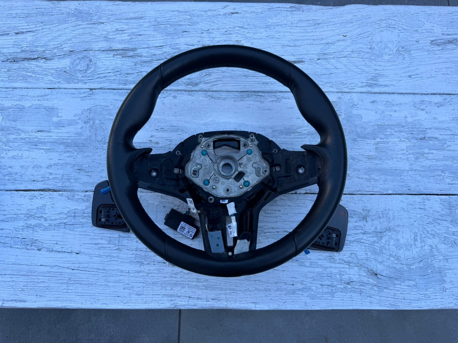 BMW Origineel M stuurwiel inclusief carbon schakelflippers, Ophalen of Verzenden, Gebruikt, BMW