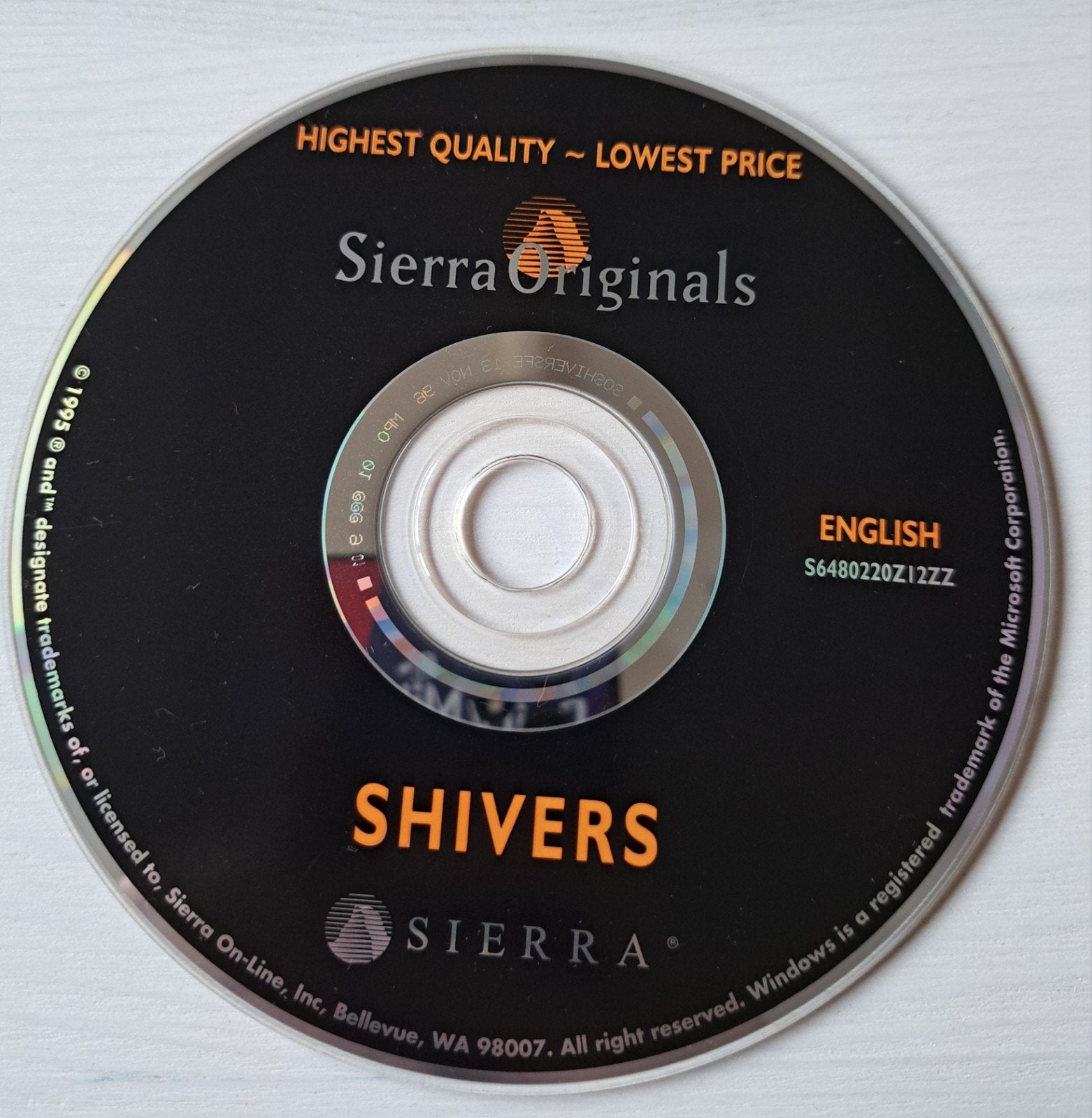 PC game Shivers Sierra Originals game disc only, 1 speler, Ophalen of Verzenden, Gebruikt, Vanaf 3 jaar