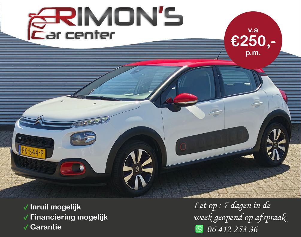 Citroen C3 1.2 PureTech Shine Camera Carplay Stoelverwarming, Auto's, 450 kg, 1199 cc, 82 pk, 450 kg