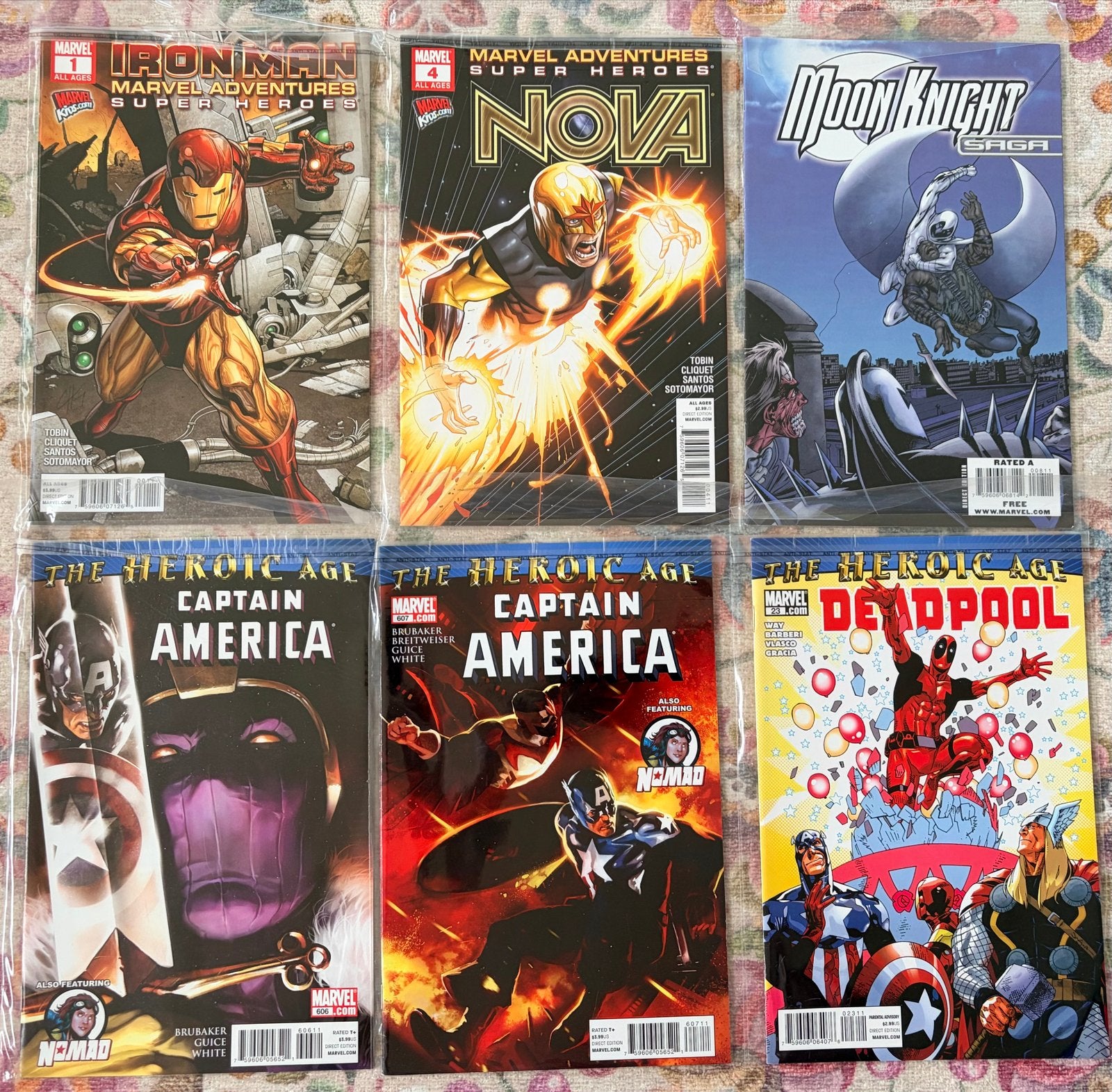 Marvel Comics: Iron Man, Nova, Moon Knight, Captain America,, Ophalen of Verzenden, Zo goed als nieuw