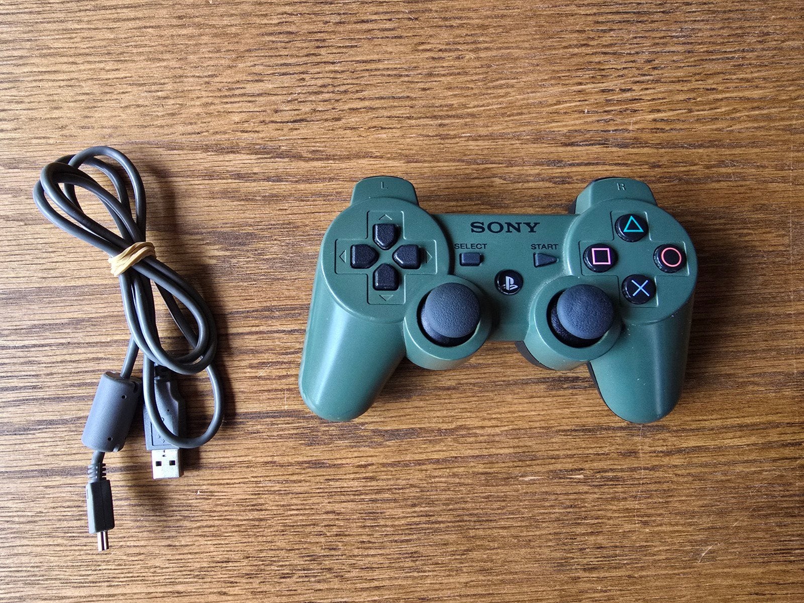 Sony Playstation 3 Sixaxis controller (ps3) jungle green, Gebruikt, PlayStation 3, Ophalen of Verzenden, Controller