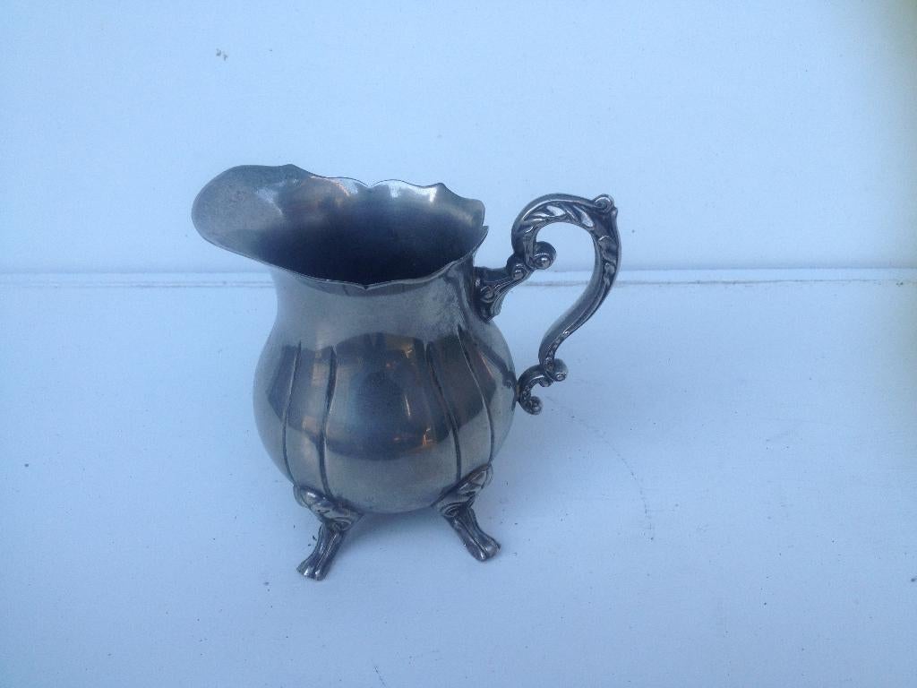 verzilverd melk kannetje, Antiek en Kunst, Antiek | Goud en Zilver, Ophalen of Verzenden, Zilver