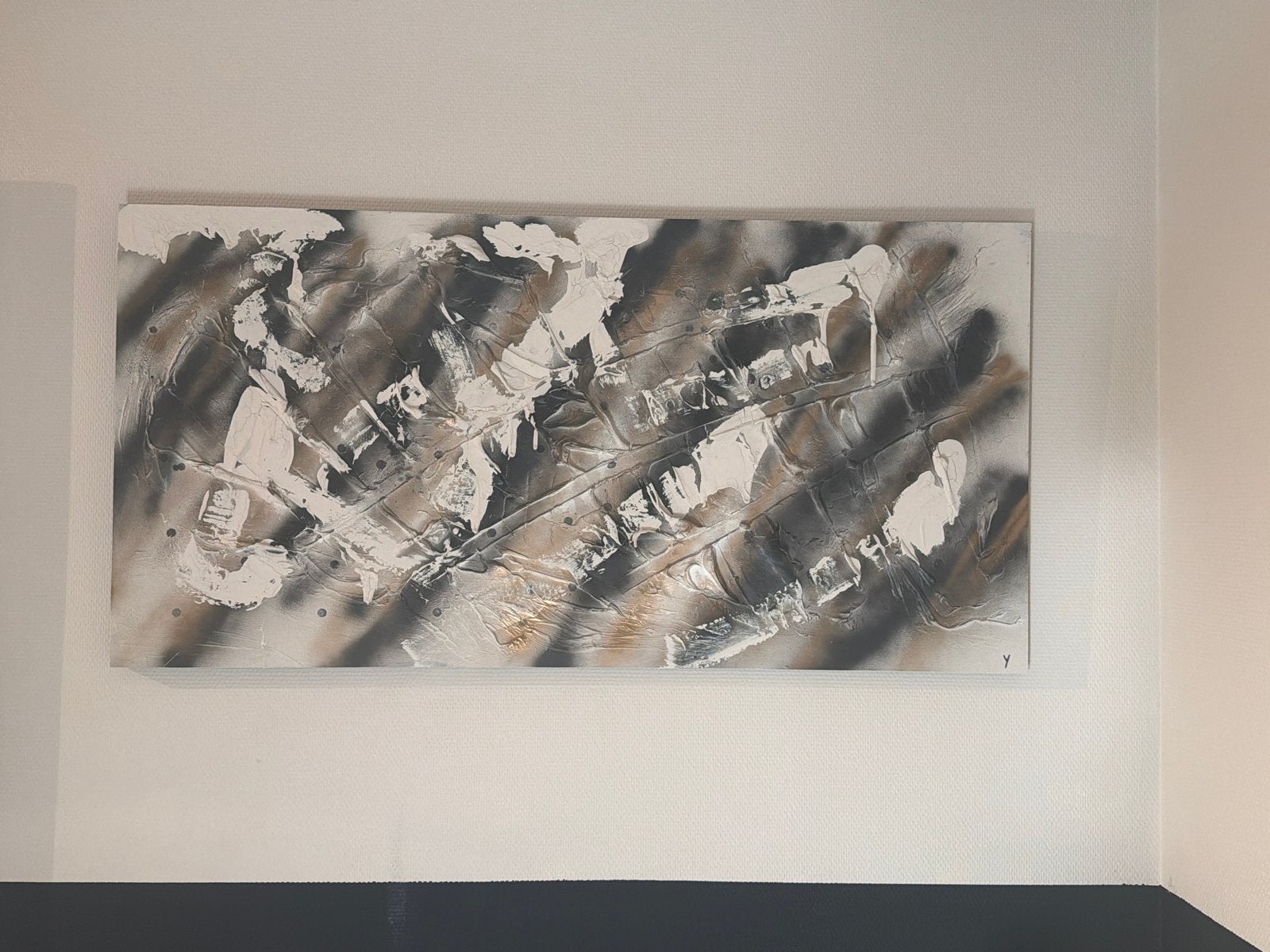 Abstract Kunstwerk - Modern Schilderij 120x60cm, Ophalen of Verzenden