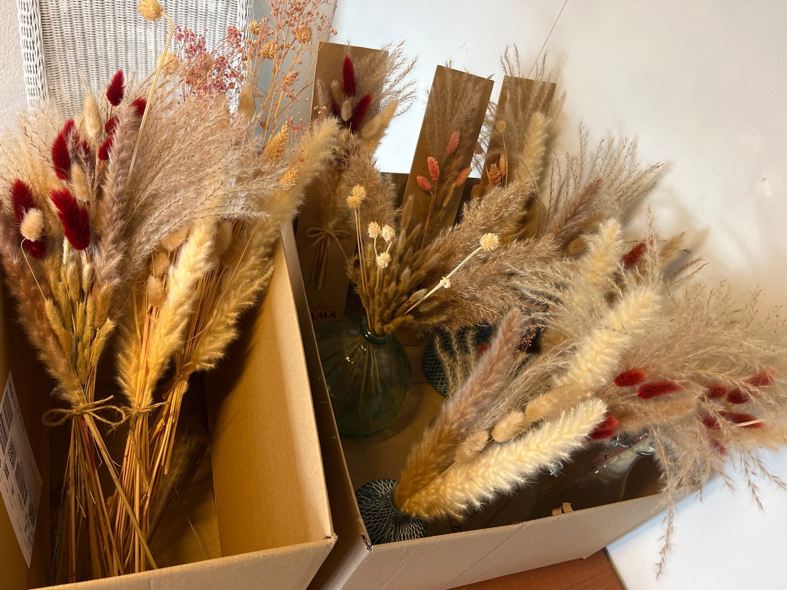 Partij droogbloemen, Ophalen, Meerkleurig, Boho, Nieuw