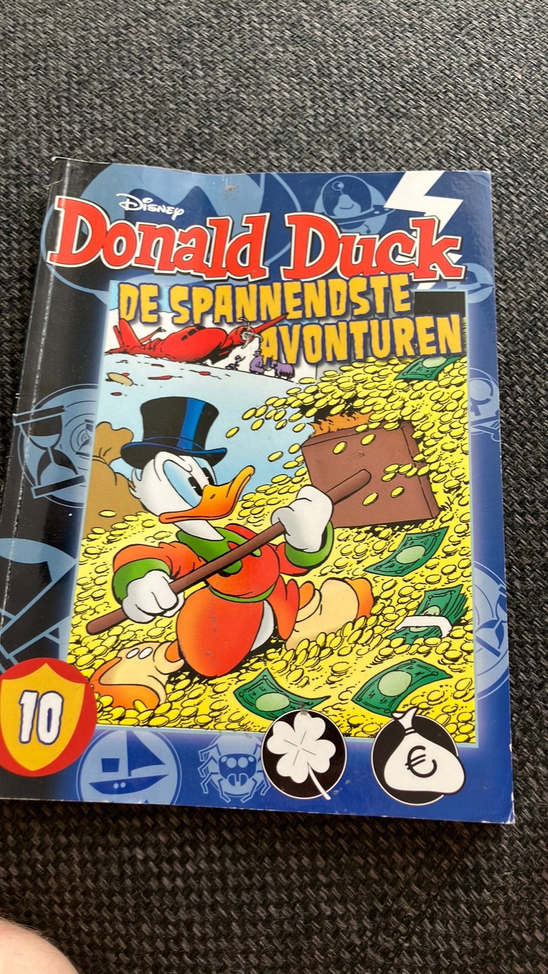 De spannndste avonturen van donald duck, Ophalen, Zo goed als nieuw, Speelkaart(en)