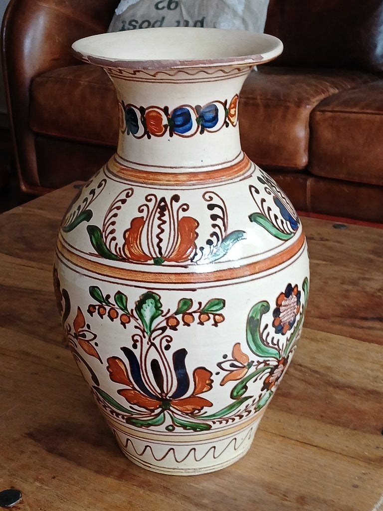 Roemeens/ Hongaarse vaas, Ophalen of Verzenden, Zo goed als nieuw, Overige kleuren, Glas
