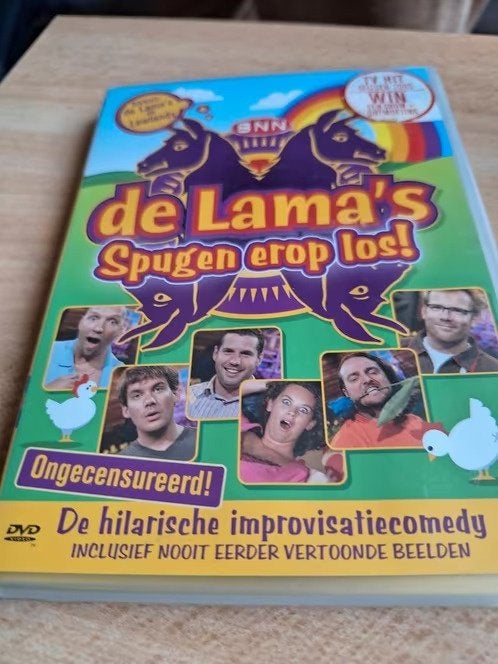 Dvd de lama's, spugen er op los h3, Alle leeftijden, Ophalen of Verzenden, Zo goed als nieuw, Stand-up of Theatershow