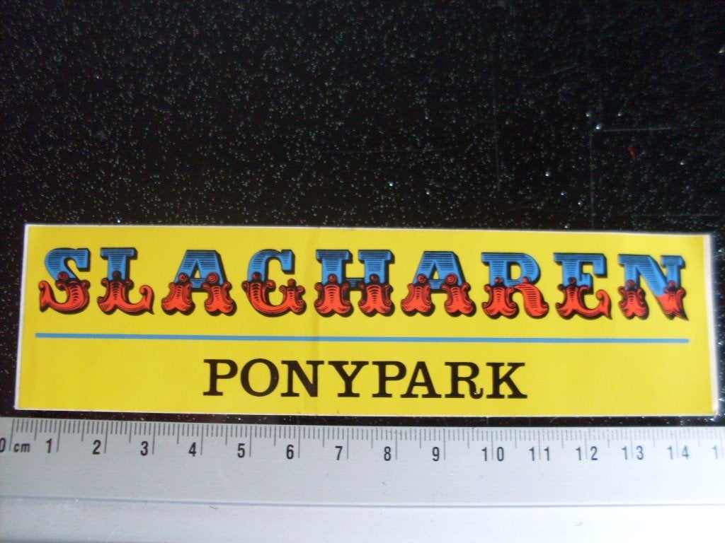 sticker ponypark slagharen logo, Verzenden, Zo goed als nieuw, Bedrijf of Vereniging