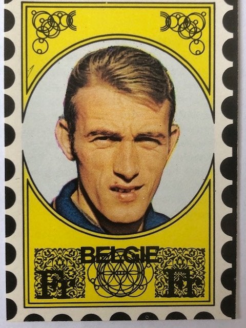 Voetbalplaatje  Paul van Himst   Belgie, Verzamelen, Ophalen of Verzenden, Zo goed als nieuw, Buitenlandse clubs, Spelerskaart