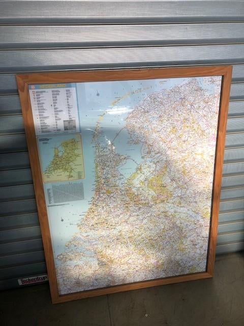 Landkaart Nederland, 1800 tot 2000, Nederland, Ophalen, Onbekend