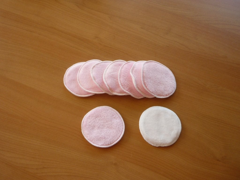Set van 9 roze witte Reusable makeup remover pads, Ophalen of Verzenden, Nieuw, Gehele gezicht