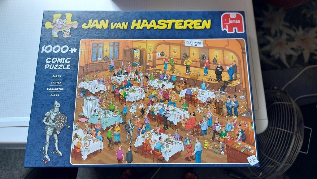 Jan van Haasteren,  Darten, Hobby en Vrije tijd, Denksport en Puzzels, Ophalen of Verzenden, 500 t/m 1500 stukjes, Zo goed als nieuw