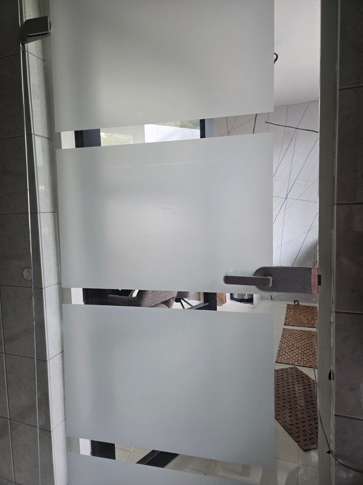 Deur van glas, Doe-het-zelf en Verbouw, Deuren en Horren, Ophalen, 80 tot 100 cm, Binnendeur, Glas