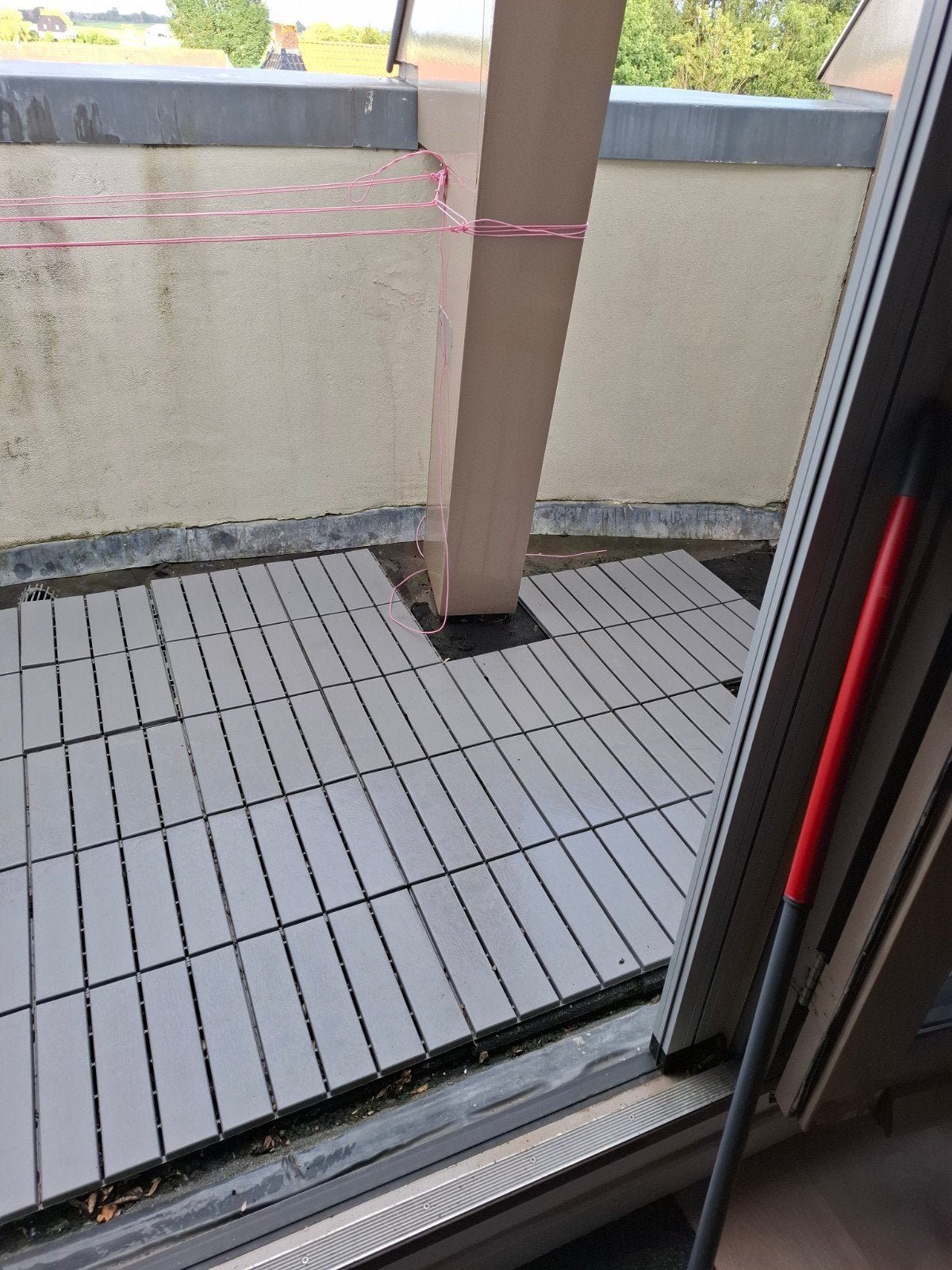 48 balkon/buitentegels, Ophalen, Overige materialen, Gebruikt, 20 tot 40 cm