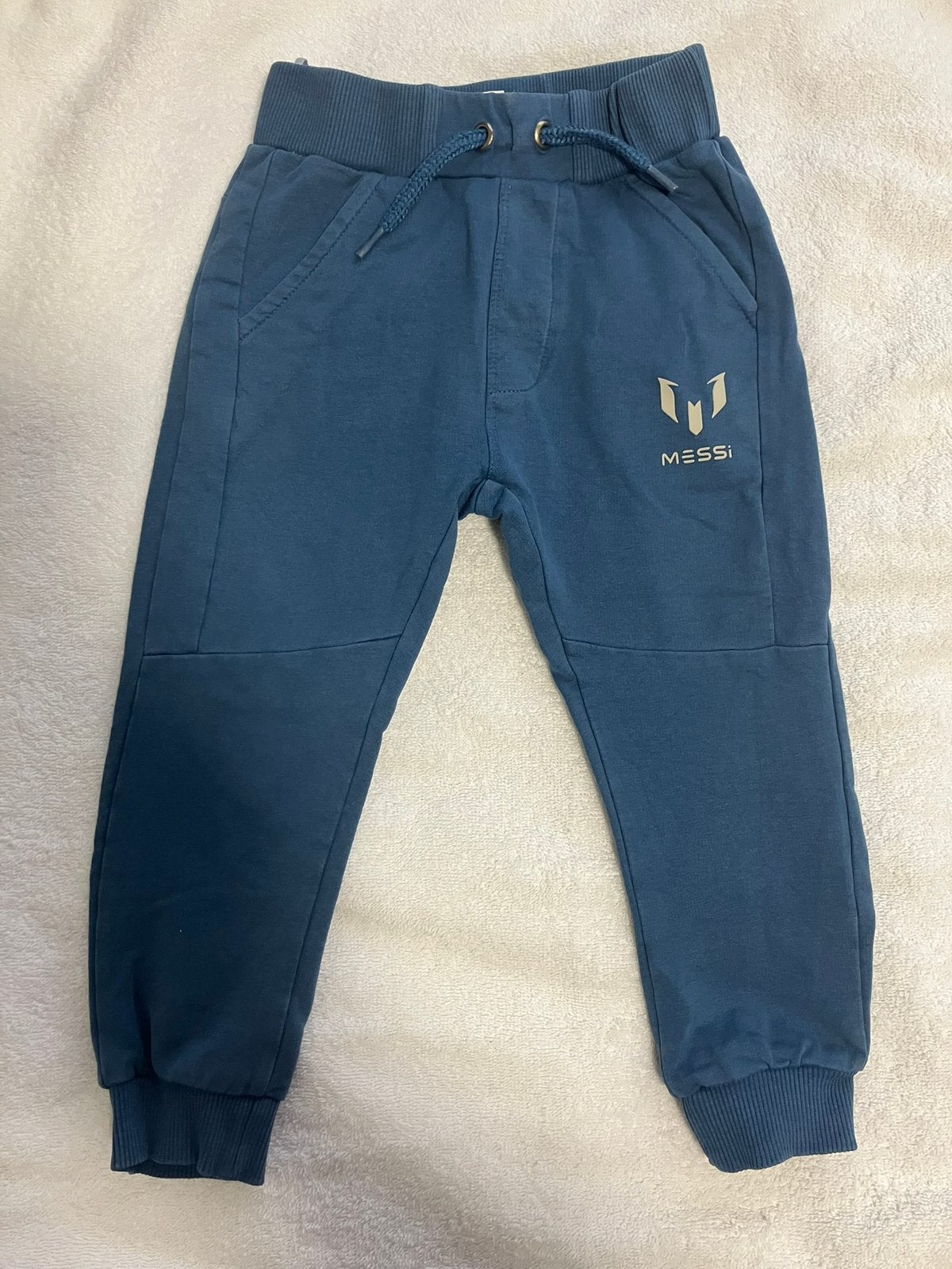 Blauwe Messi joggingbroek maat 86/92, Ophalen of Verzenden, Zo goed als nieuw, Jongetje, Broekje