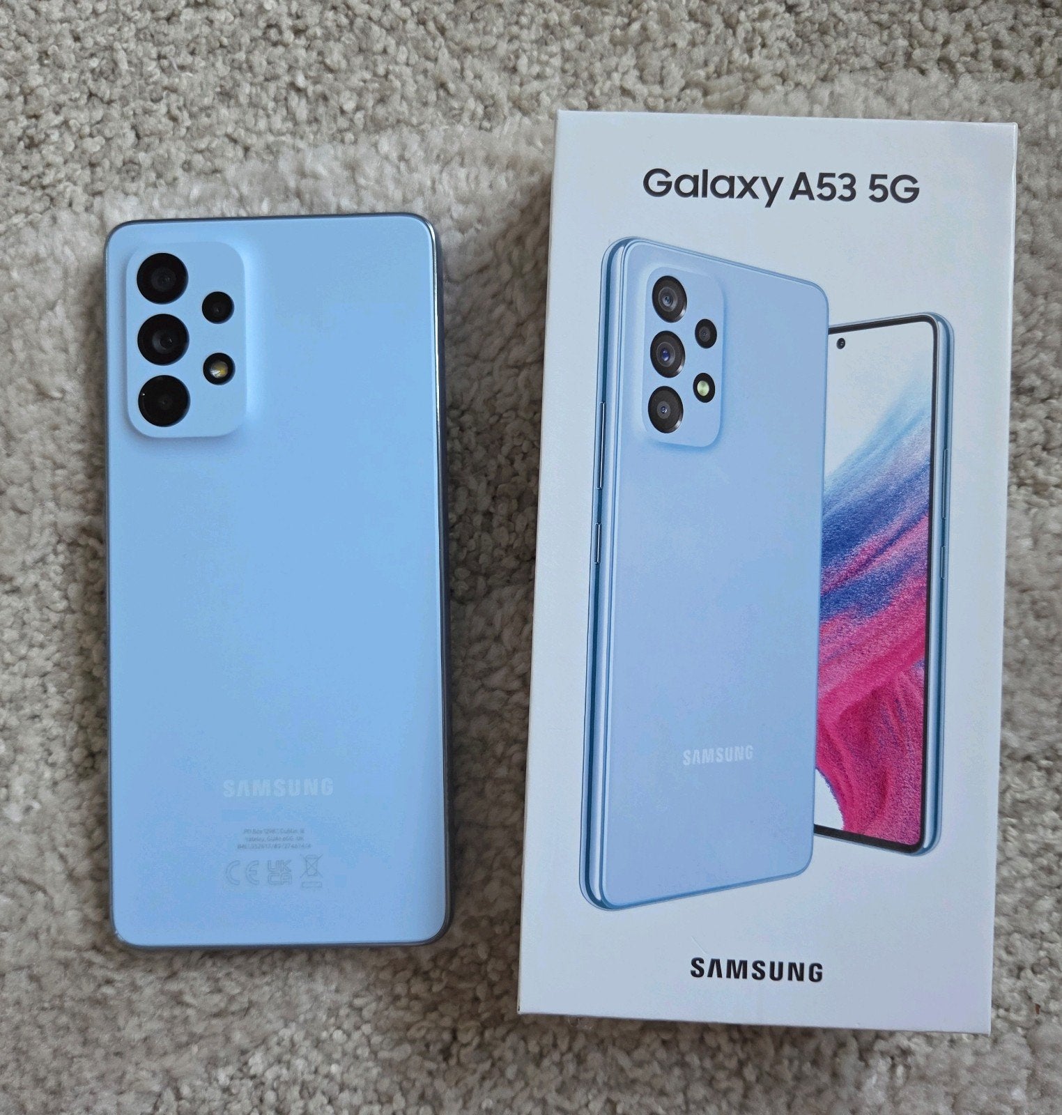 Samsung Galaxy A53 256GB Awesome Blue, Gebruikt, Blauw, Touchscreen, Ophalen of Verzenden