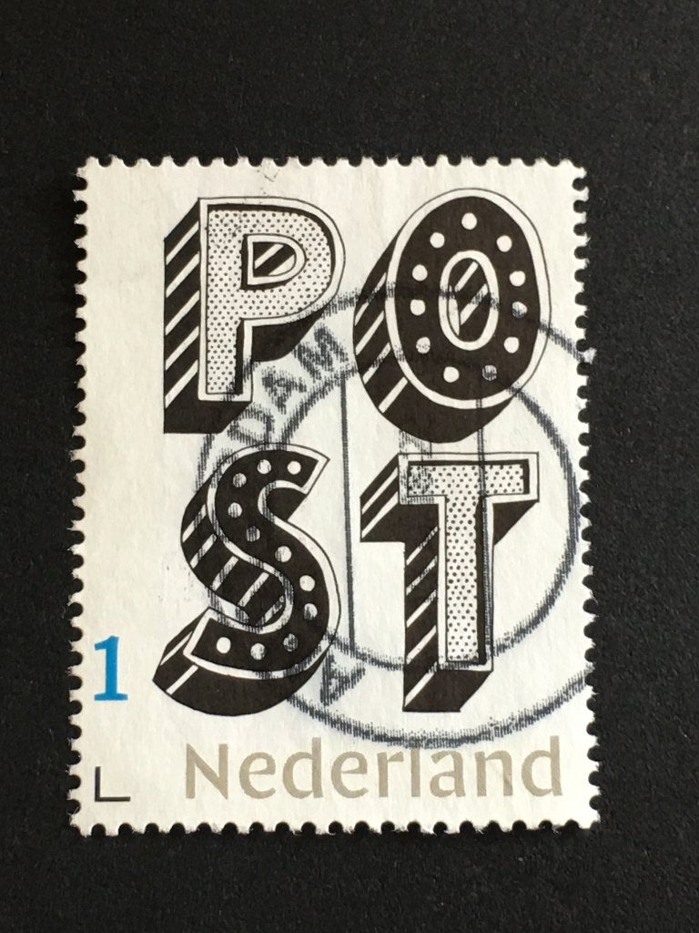 2495 Persoonlijke - P O S T  - gestempeld, Ophalen of Verzenden, Na 1940, Gestempeld