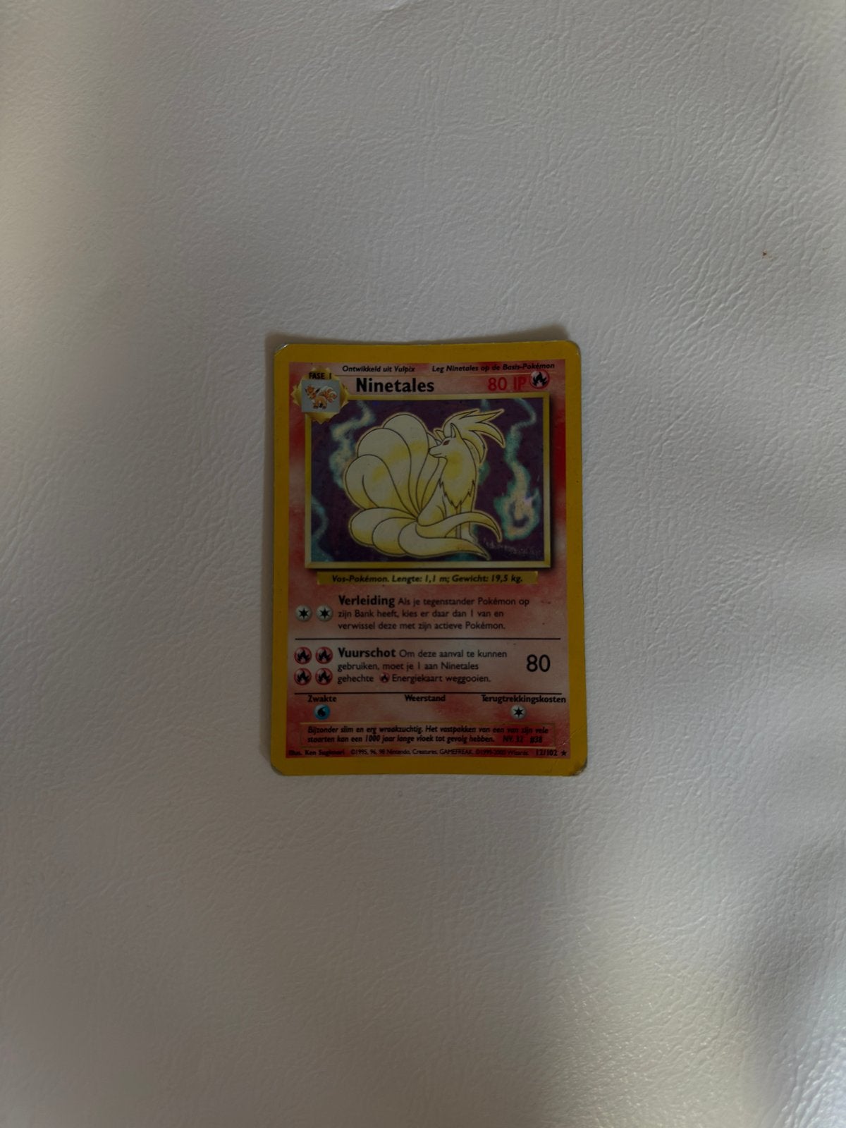 Ninetales 12/102 dutch, Ophalen of Verzenden, Gebruikt, Losse kaart