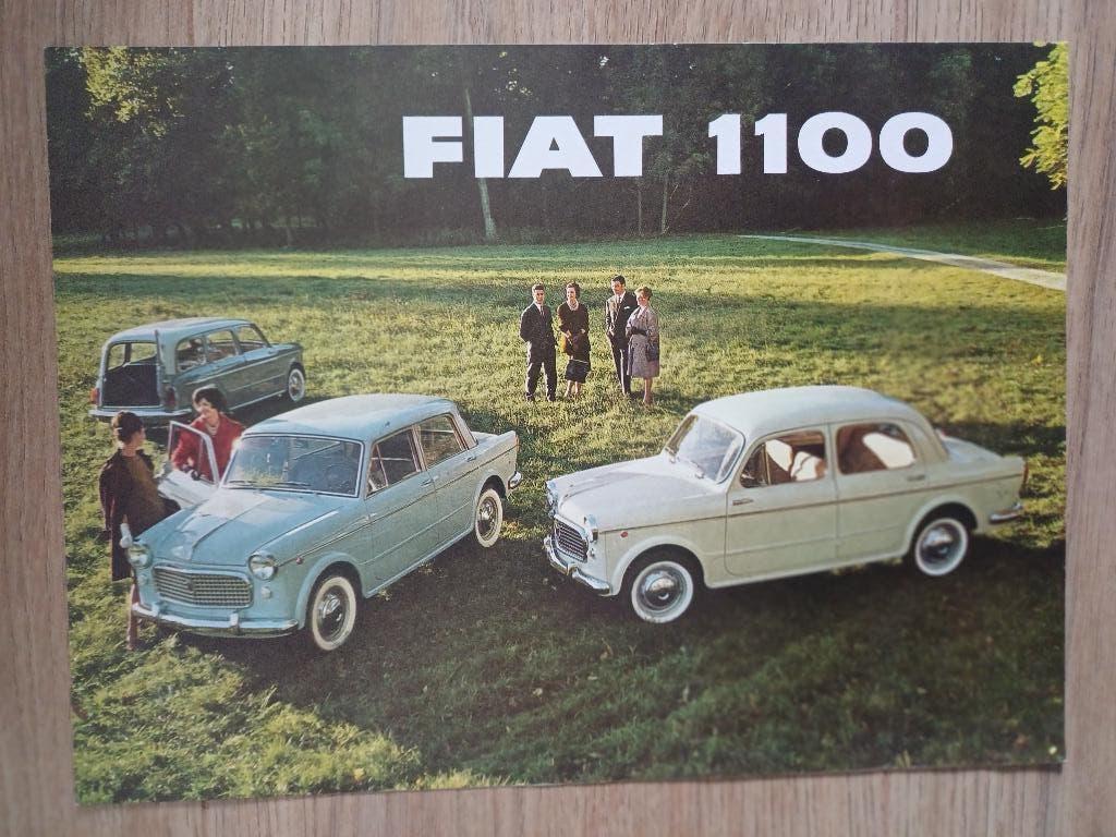 Fiat 1100 brochure, Boeken, Auto's | Folders en Tijdschriften, Ophalen of Verzenden, Zo goed als nieuw, Overige merken