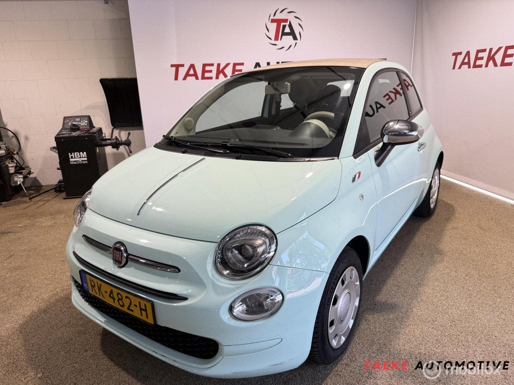 Fiat 500 0.9 TwinAir Turbo Popstar CABRIO/AIRCO/APK/NAP, Auto's, Stof, Gebruikt, Cabriolet, Origineel Nederlands