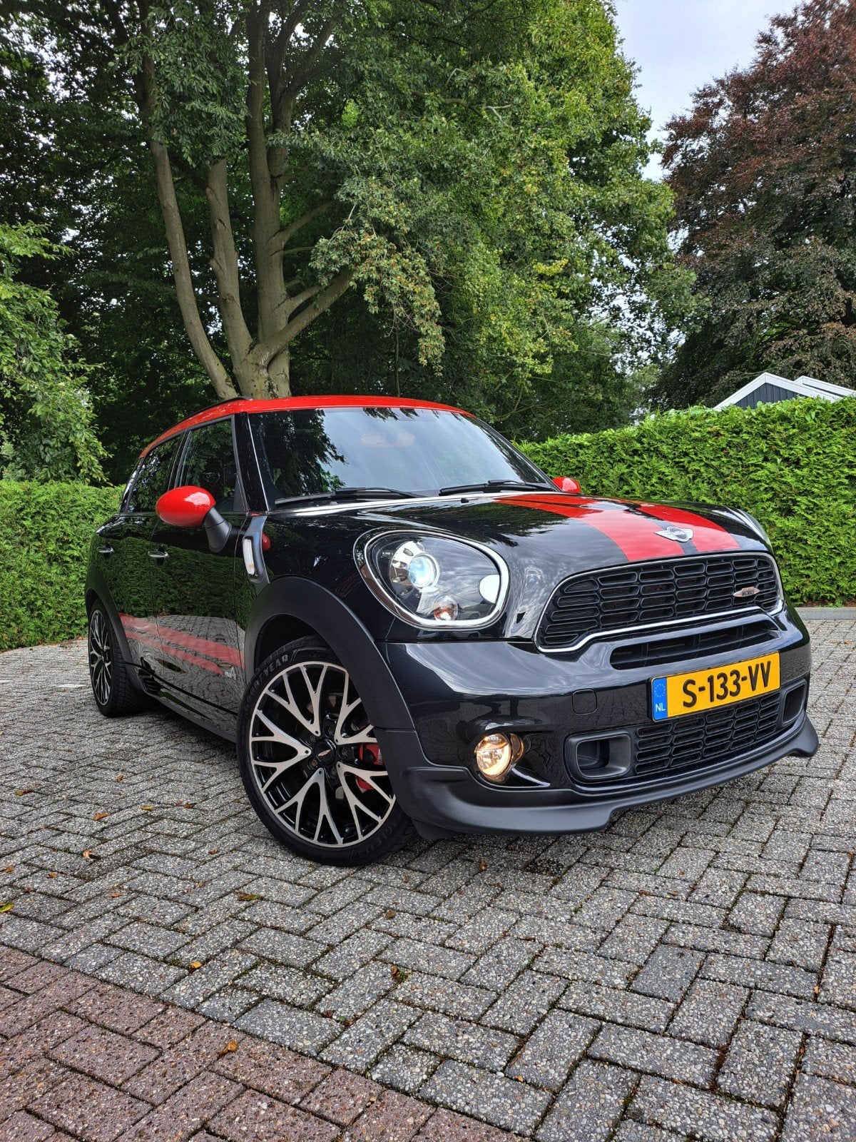 Mini Countryman 1.6 John Cooper Works AUT 2014 Zwart, Auto's, Mini, Particulier, Countryman, 4x4, ABS, Airbags, Airconditioning