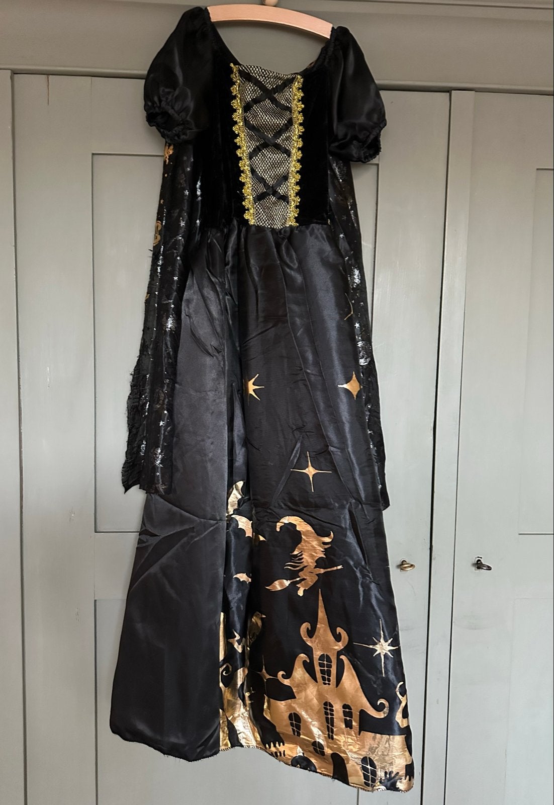 Heksenjurk / Halloween kostuum voor kinderen, Ophalen of Verzenden, Zo goed als nieuw, 134 t/m 140, Meisje