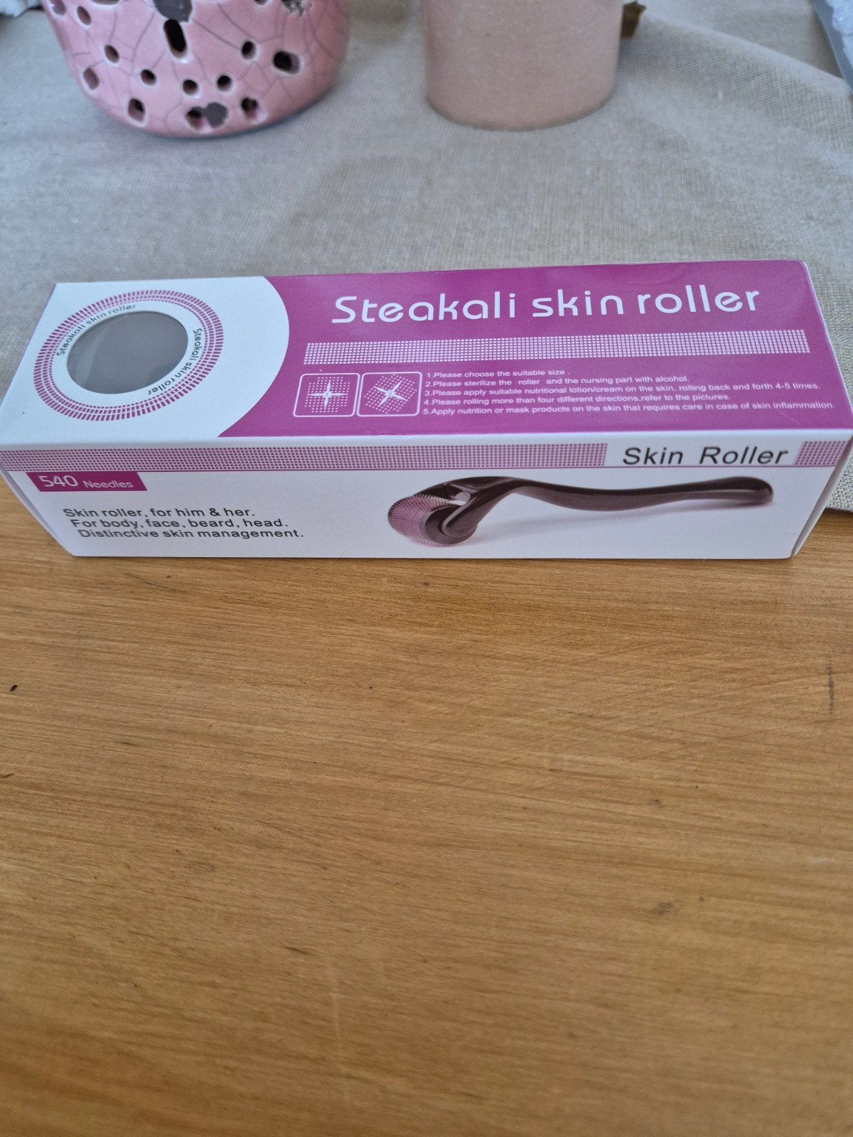 Steakali Skin Roller (Dermaroller) Microneedling, Ophalen of Verzenden, Nieuw, Gehele gezicht